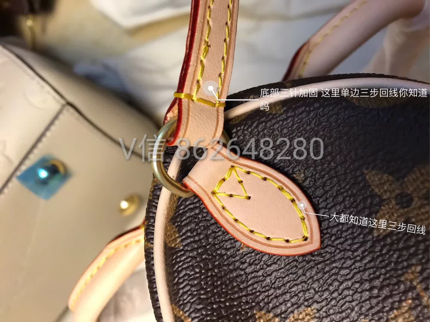 分辨nano speedy lv迷你枕头包真假 就看这几个细节