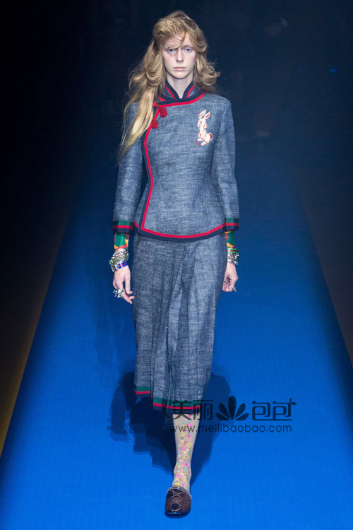 gucci古琦 2018春夏米兰时装周t台秀,时髦造型,最新女装与包包