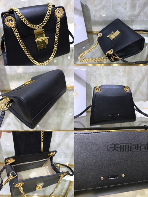chloe annie tote链条包款式细节