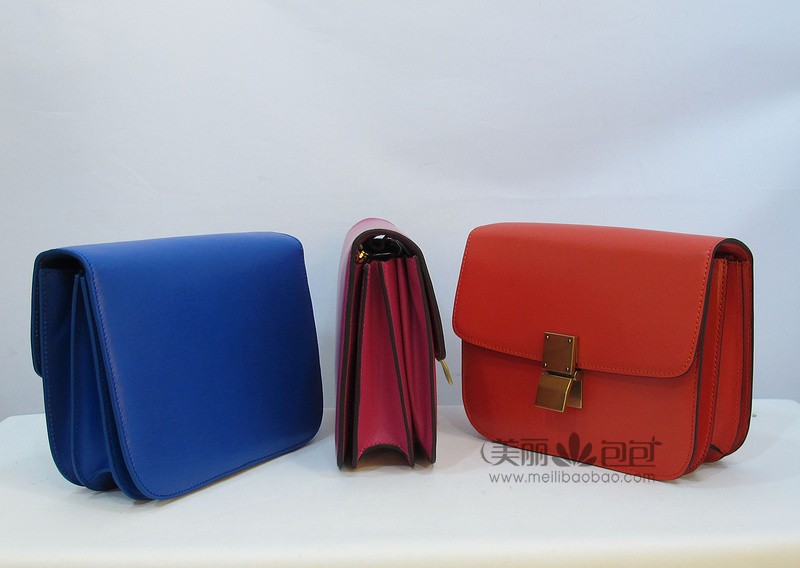 celine classic box 原版皮红色赛琳包包3333hng