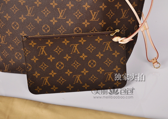 【人气】lv经典款neverfull子母包 monogram中号m40997