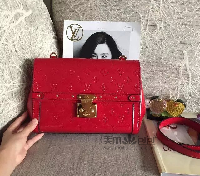 lv2015春夏最新款monogram vernis水晶漆皮venice手袋m90275-美丽包包