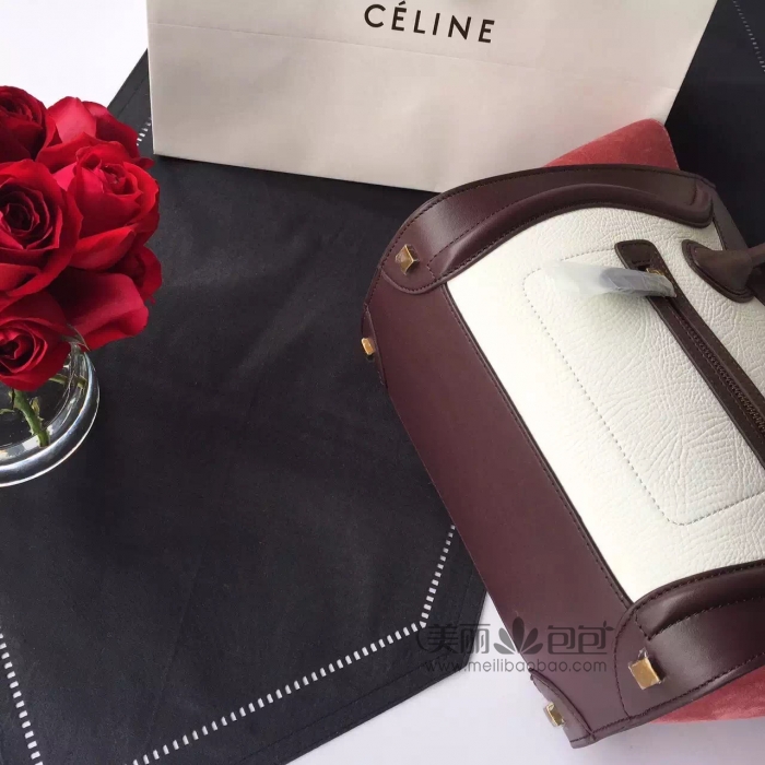 最新款时尚拼色 最优品质celine赛琳笑脸包-美丽包包名品网