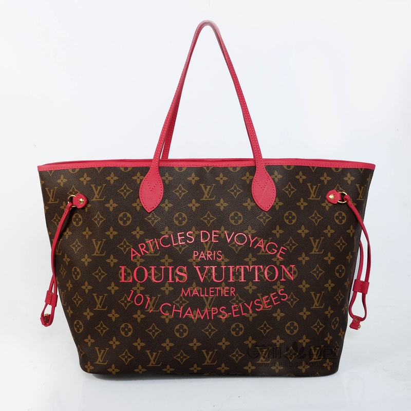 全新印字款Neverfull lv妈咪包 经典Monogram老花手袋M40876 M40940