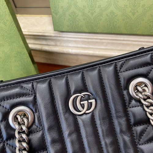 gucci GG Marmont系列Tote包 全新菱格绗缝小牛皮购物袋681483