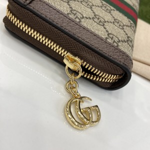 gucci Ophidia系列长款拉链钱包 古琦经典双G图案钱夹523154