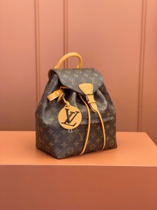 lv montsouris女士双肩包 Monogram经典老花抽绳背包m45501